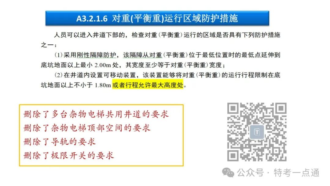【干货】TSG T7001-2023电梯新检验规范 宣贯学习资料分享（杂物及其他附件）！建议收藏！