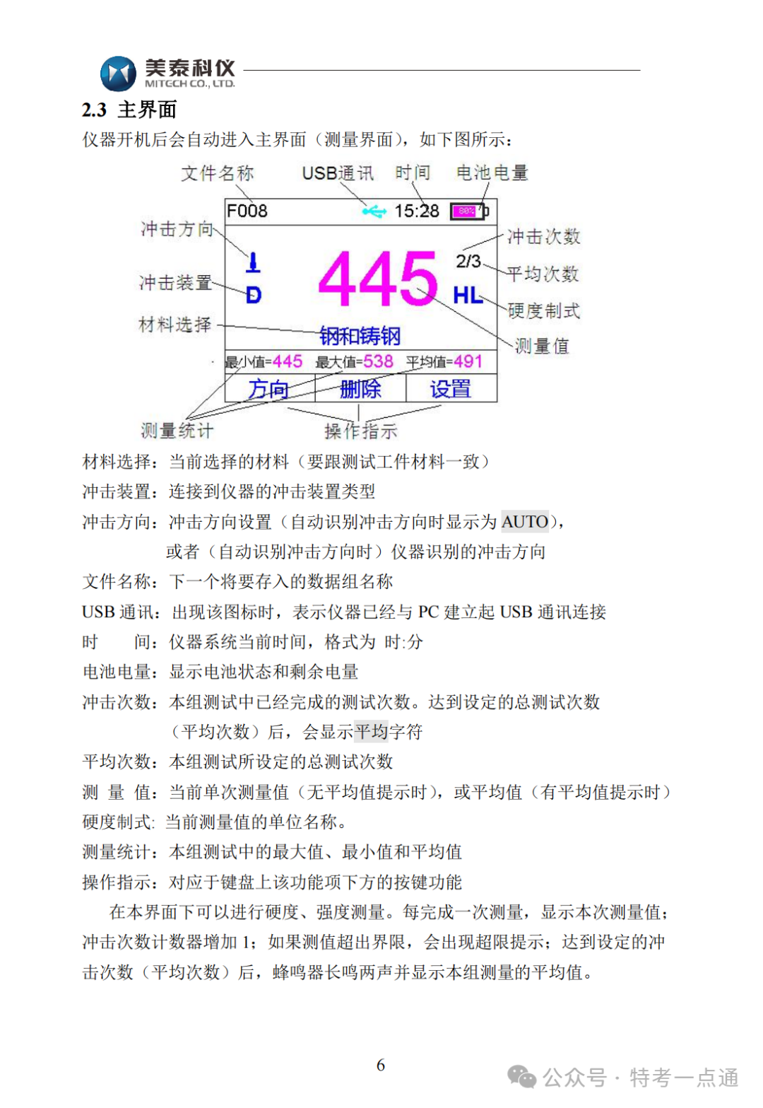 【容器员课件】MH600里氏硬度计使用说明书