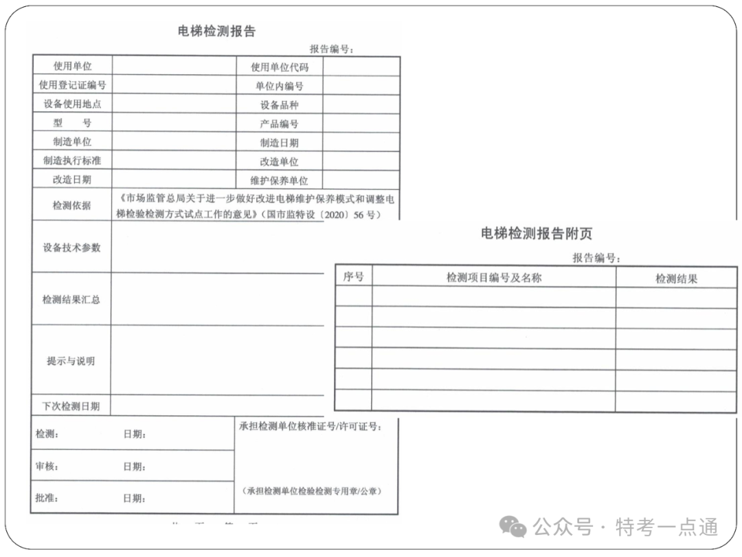 【电梯员课件】电梯检测记录、报告和告知书填写