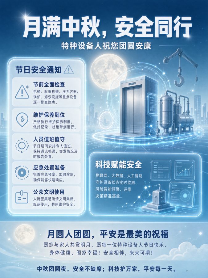 月满中秋 安全不减|特种设备人的“硬核”守护!